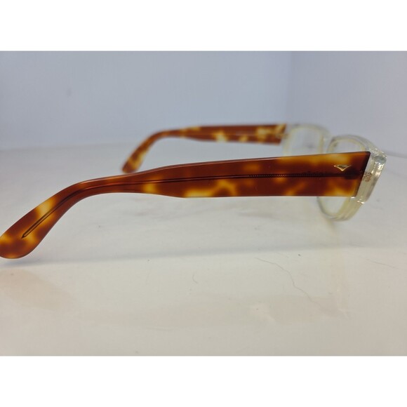 Vintage Variety by Genny V143 Clear Tortoiseshell Glasses Frame Italy 54-16 main image 11